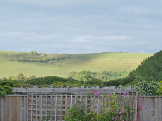 a picture of the view from the Willows Tearoom and B&B Shillingstone